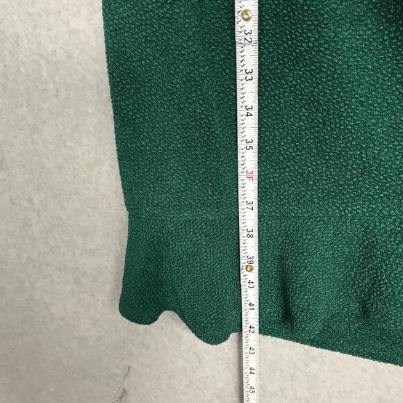 General Good Dress 2X Wrap Ruffle Textured Slinky Liquid Career Stretch Kelly - Picture 10 of 13